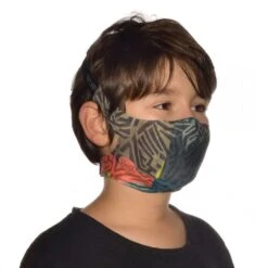 BUFF FILTER MASK KIDS STONY GREEN 2021 -Salomon || Cairn || Barts Soldes buff filter mask kids stony green 2021 3