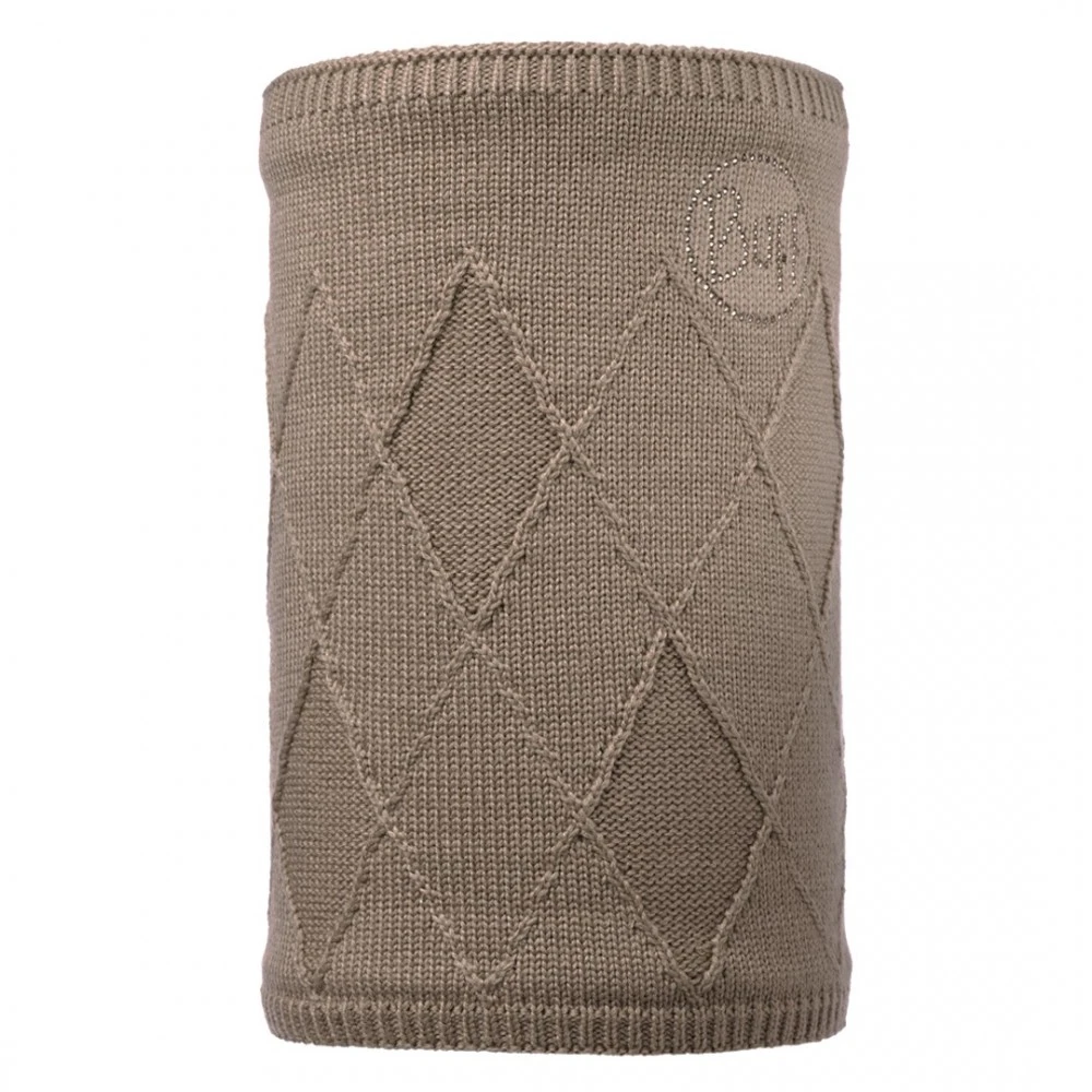 Buff KNITTED & POLAR NECKWARMER STELLA BROWN TAUPE CHIC 1 Buff KNITTED & POLAR NECKWARMER STELLA BROWN TAUPE CHIC