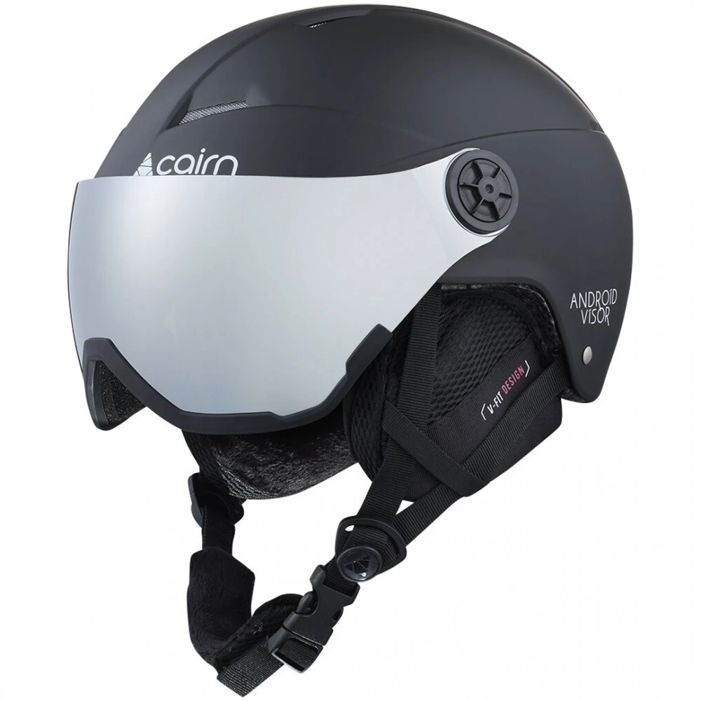 CAIRN ANDROID VISOR J MAT BLACK 1 CAIRN ANDROID VISOR J MAT BLACK