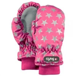 BARTS NYLON MITTS KIDS PINK STAR
